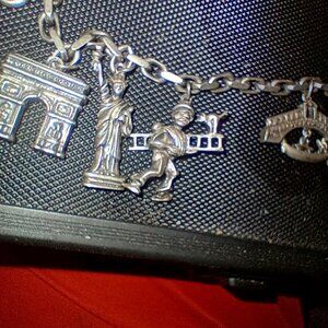 Fine silver charm bracelet